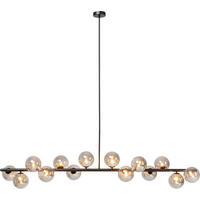 HÄNGELEUCHTE SCALA BALLS 150/140/27 cm   - Schwarz/Grau, Design, Glas/Metall (150/140/27cm) - Kare-Design