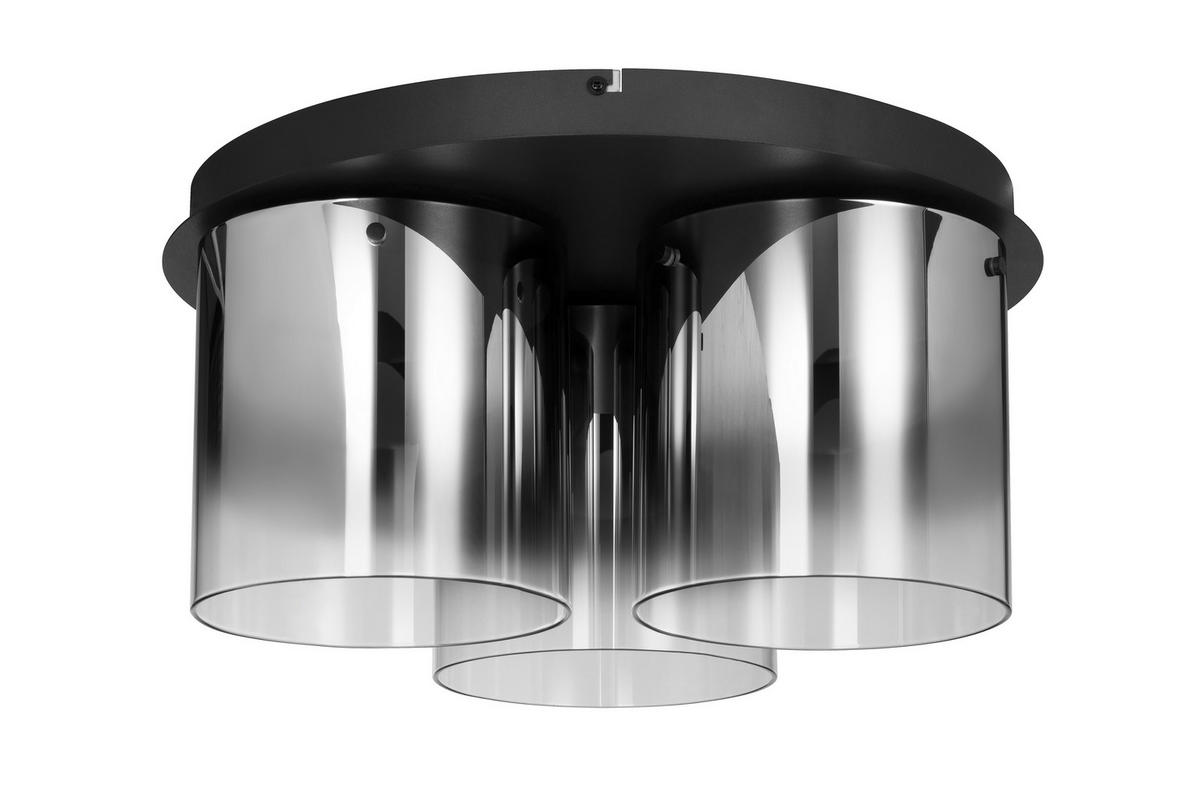 LED-TAKLAMPA Baia 20 W 49/25 cm  - svart, Design, metall/glas (49/25cm) - Dieter Knoll