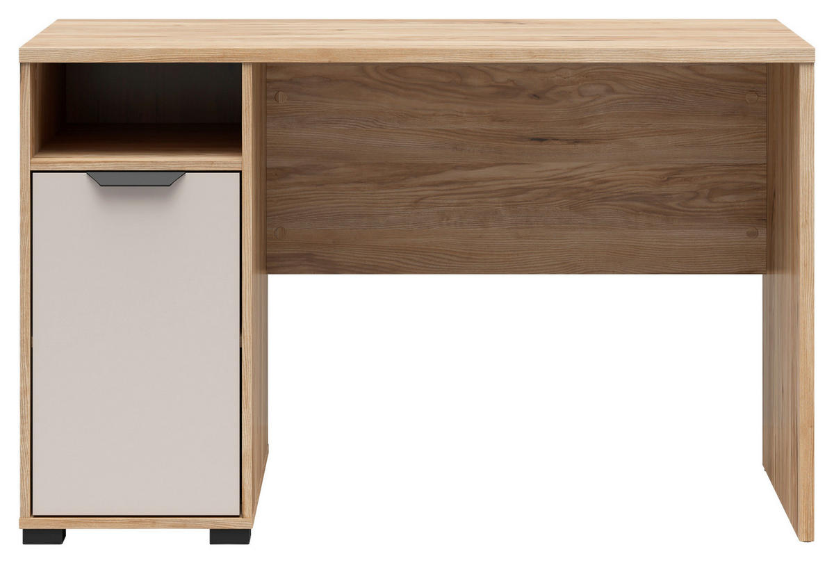 JUGENDSCHREIBTISCH 120/60/74,9 cm Eichefarben, Kaschmir  - Kaschmir/Eichefarben, Basics, Holzwerkstoff/Kunststoff (120/60/74,9cm) - Milino