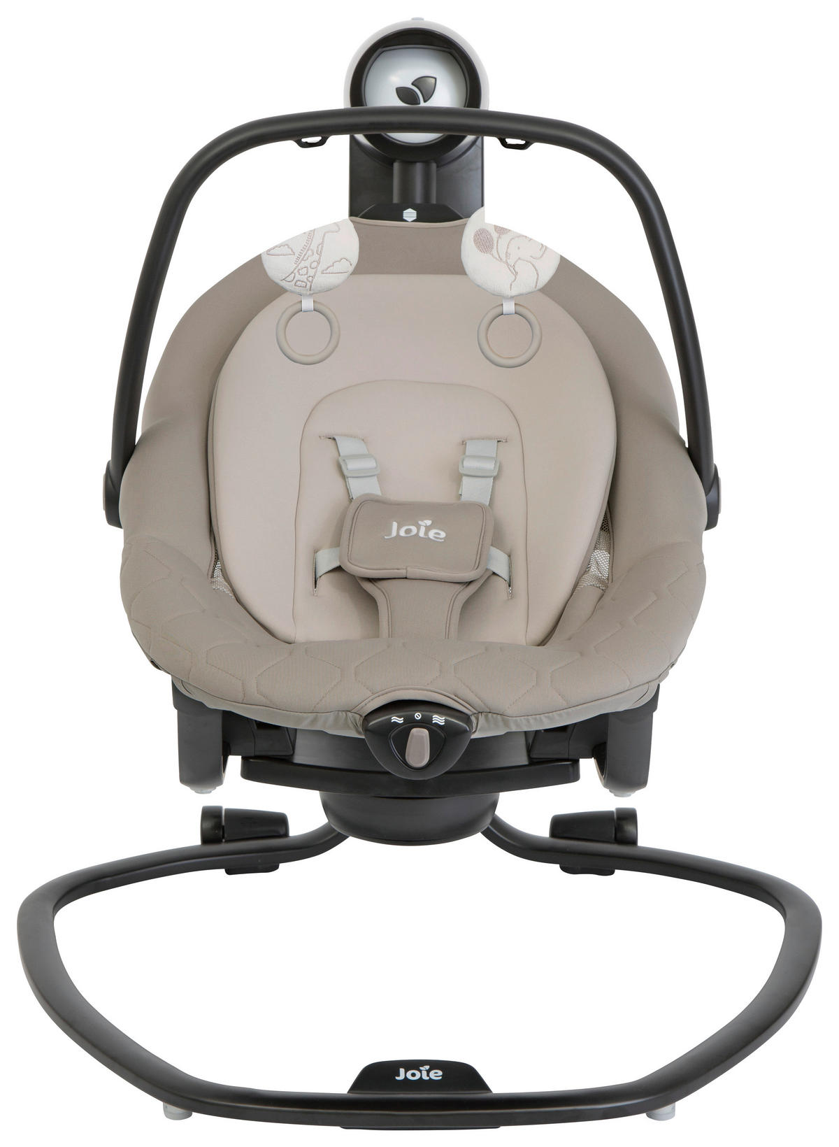 SCHAUKELWIPPE Serina 2in1  - Hellbraun/Weiß, Basics, Textil/Metall (69/83/85cm) - Joie