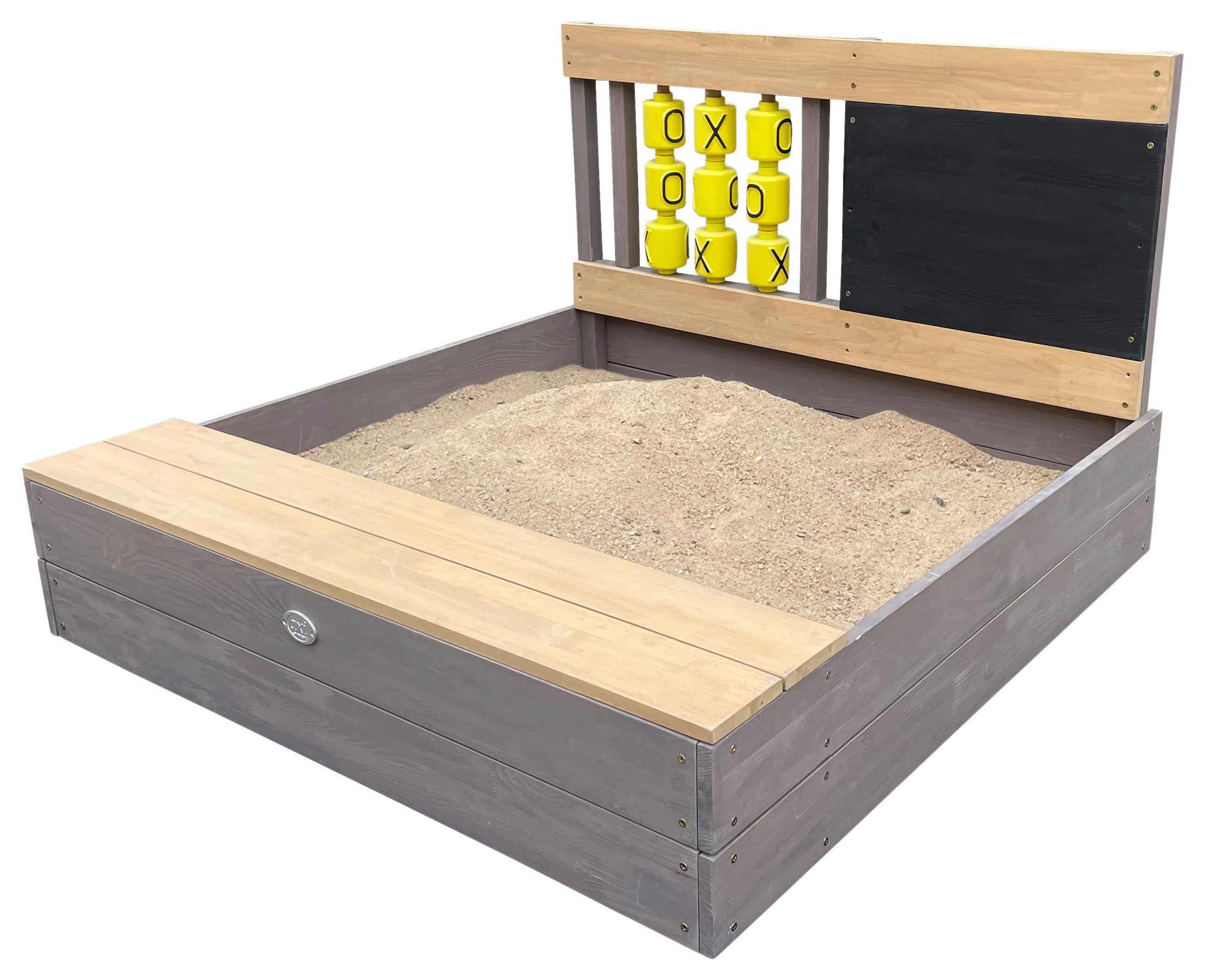 XXXLutz Sandkasten Braun, Grau 100x65.5x100 cm