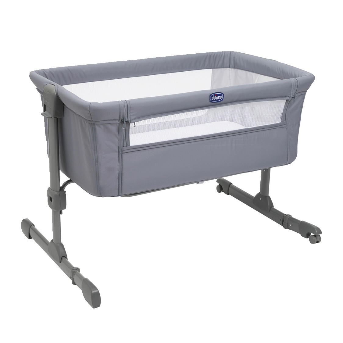 BEISTELLBETT NEXT2ME ESSENTIAL  - Grau, Basics, Textil/Metall (98/65/80/70,5cm) - Chicco