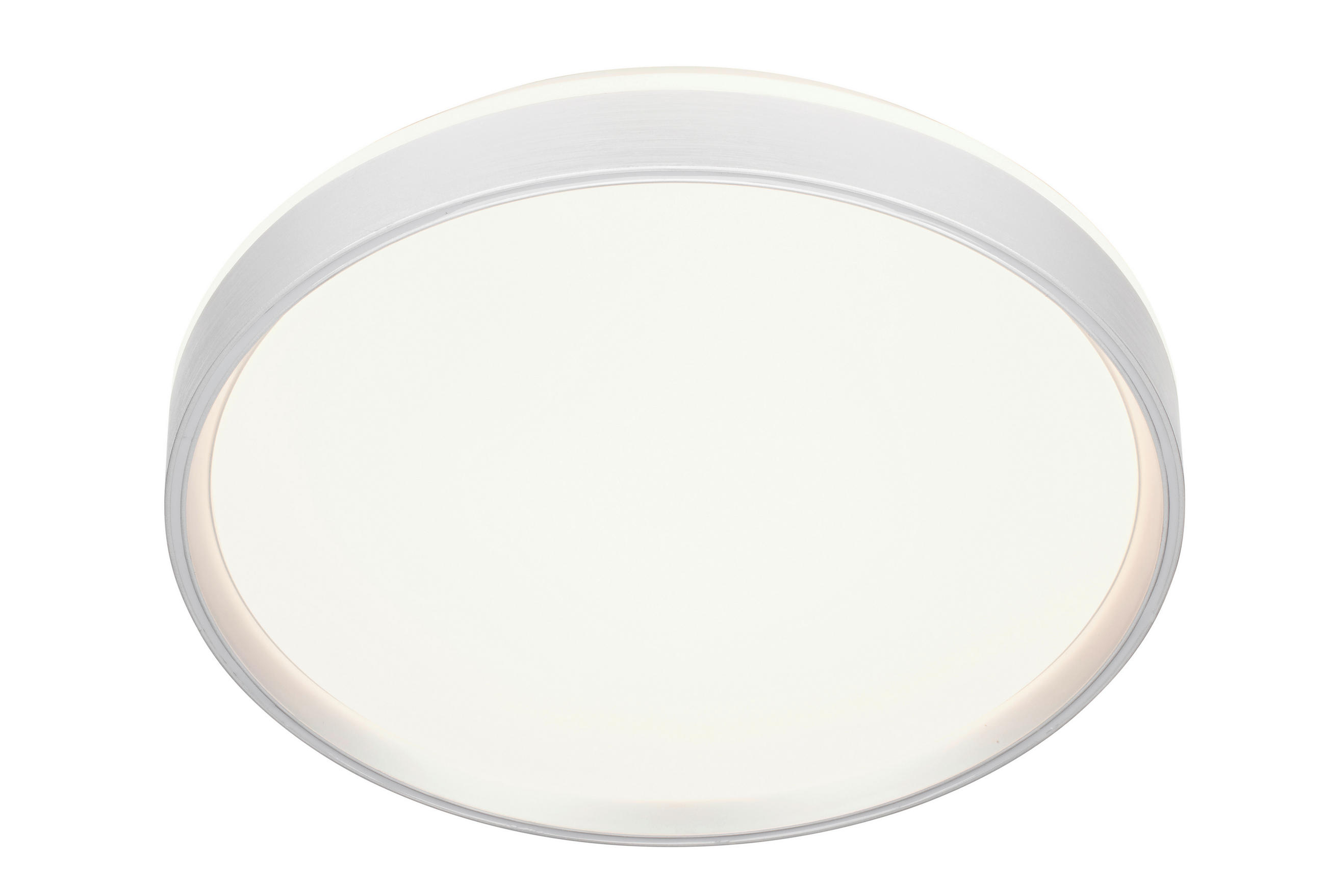LED-DECKENLEUCHTE 38 cm  - Alufarben/Weiß, Trend, Kunststoff/Metall (38cm) - Novel