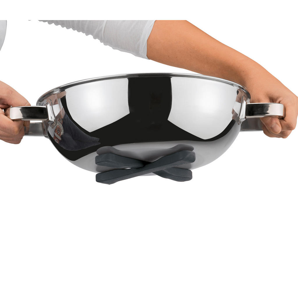 Thumbnail - Spring Topfuntersetzer Flexi, Schwarz, Metall, Kunststoff, länglich, 2x22x9 cm, Wohntextilien, Tischwäsche, Untersetzer