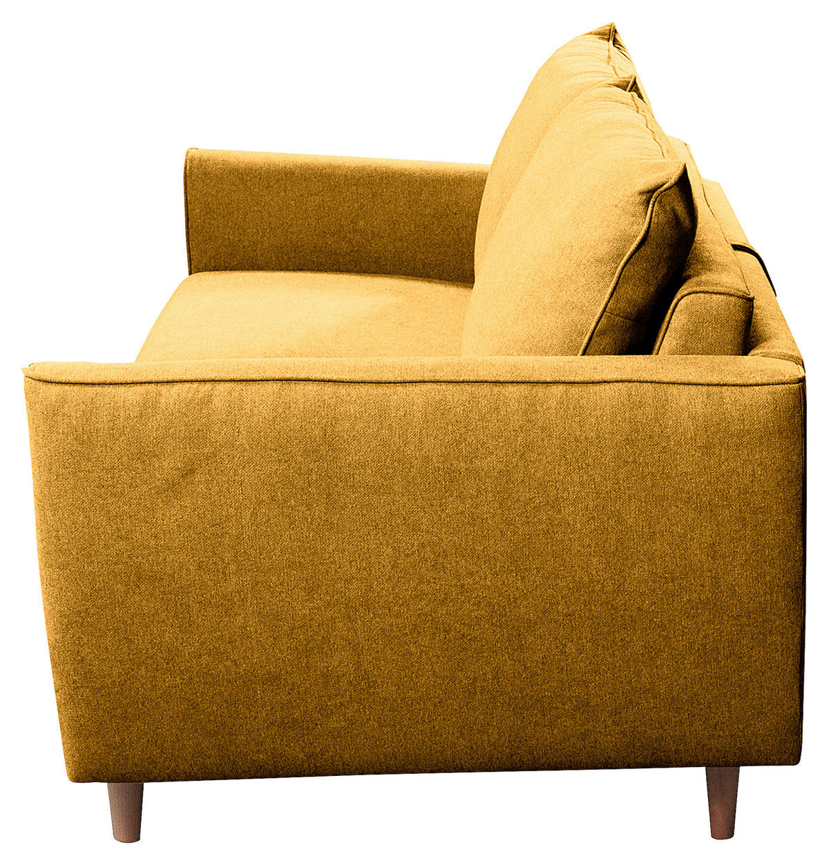 SCHLAFSOFA in Textil Senfgelb  - Buchefarben/Senfgelb, Design, Holz/Textil (195/90/102cm) - Livetastic