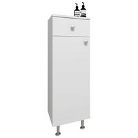UNTERSCHRANK in   - Weiss/Silberfarben, Modern, Holzwerkstoff/Kunststoff (30/95/30cm) - MID.YOU