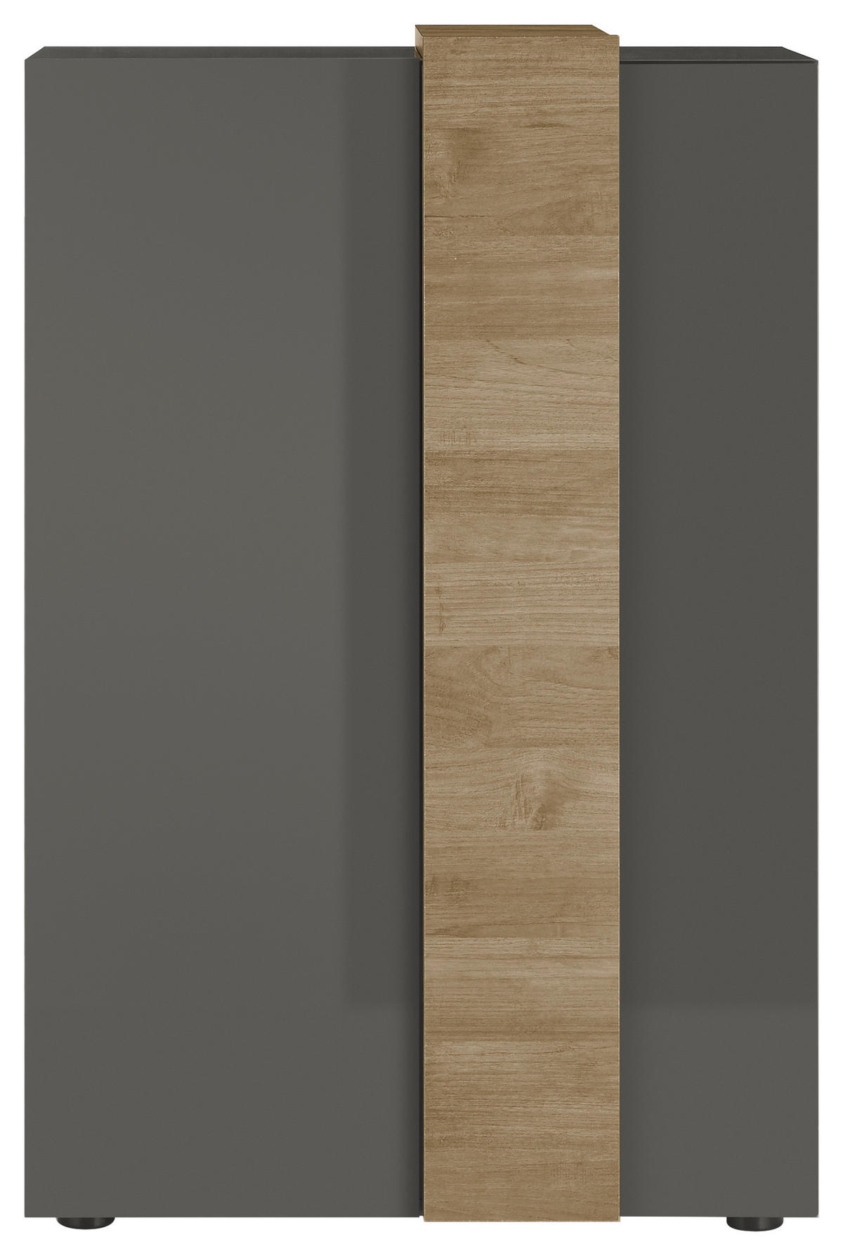 HIGHBOARD Positano  in 78/116/44 cm  - Eichefarben/Dunkelgrau, Basics, Holzwerkstoff (78/116/44cm)