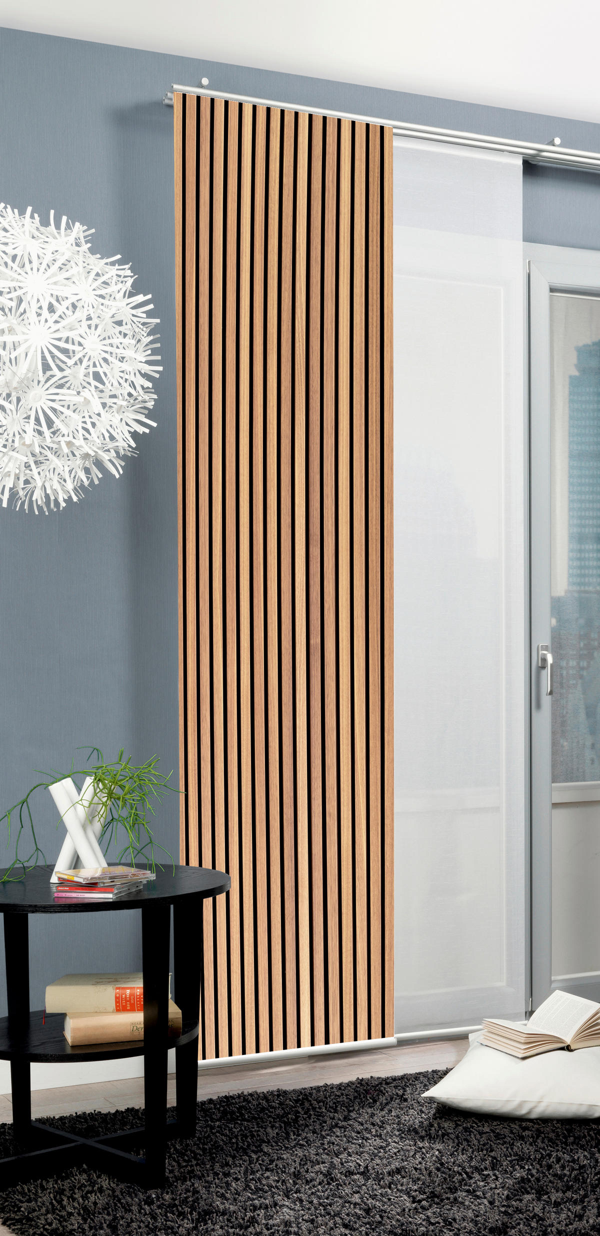 FLÄCHENVORHANG   blickdicht  60/245 cm   - Braun, Trend, Textil (60/245cm)
