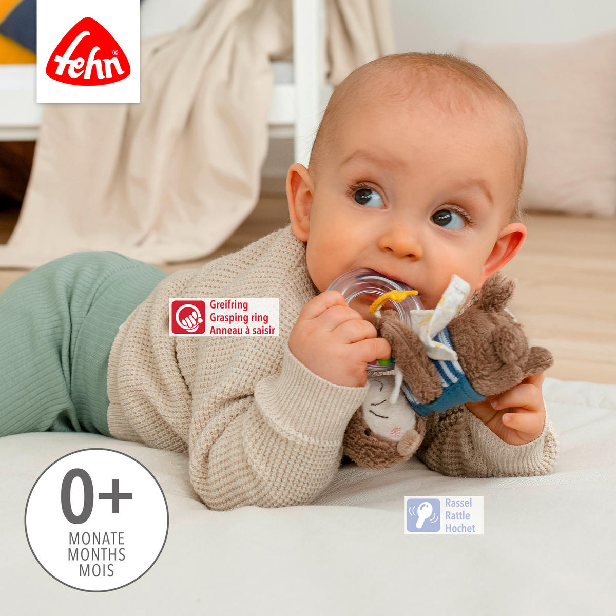 GREIFLING Otter Theo  - Multicolor, Basics, Textil (12/7/4,3cm) - Fehn