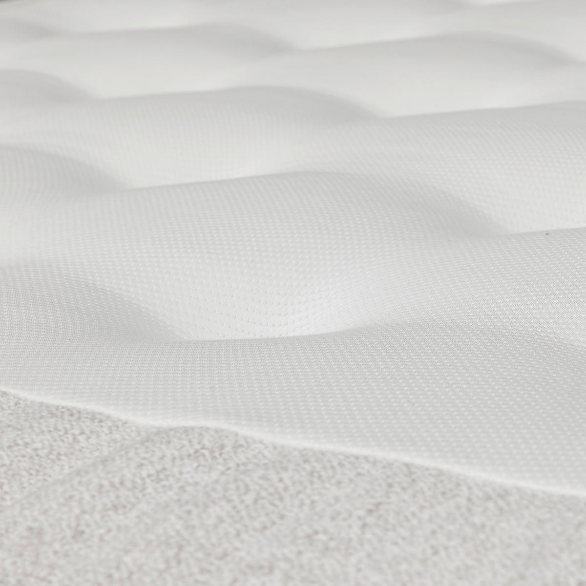 KONTINENTALSÄNG 140/200 cm  i grå, svart, vit  - vit/beige, Klassisk, metall/trä (140/200cm) - Cassando