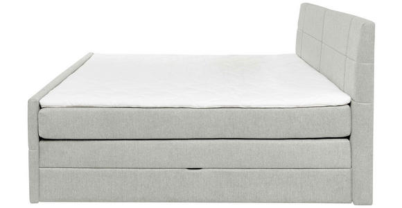 BOXSPRINGBETT 180/200 cm  in Hellgrau  - Hellgrau, KONVENTIONELL, Textil (180/200cm) - Carryhome