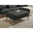 ECKSOFA  in Flachgewebe Grün Armteilverstellung, Relaxfunktion, Drehsitzfunktion  255-365/175-224 cm  - Schwarz/Grün, Design, Textil/Metall (255-365/175-224cm) - Dieter Knoll