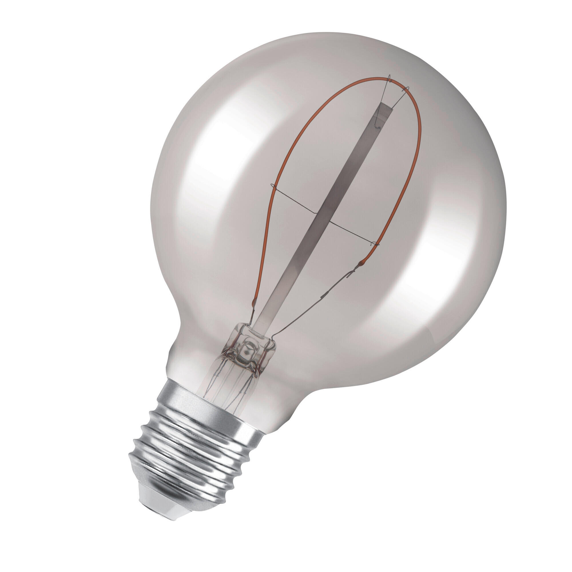 LED-LEUCHTMITTEL   E27 3,4 W 100 lm  - Hellgrau, Basics, Glas (9,5/13,8cm) - Ledvance
