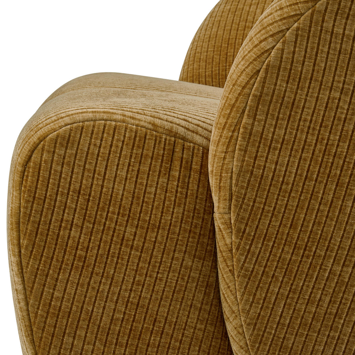 SESSEL in gerippt Honig  - Honig, Design, Kunststoff/Textil (68/75/77cm) - Livetastic