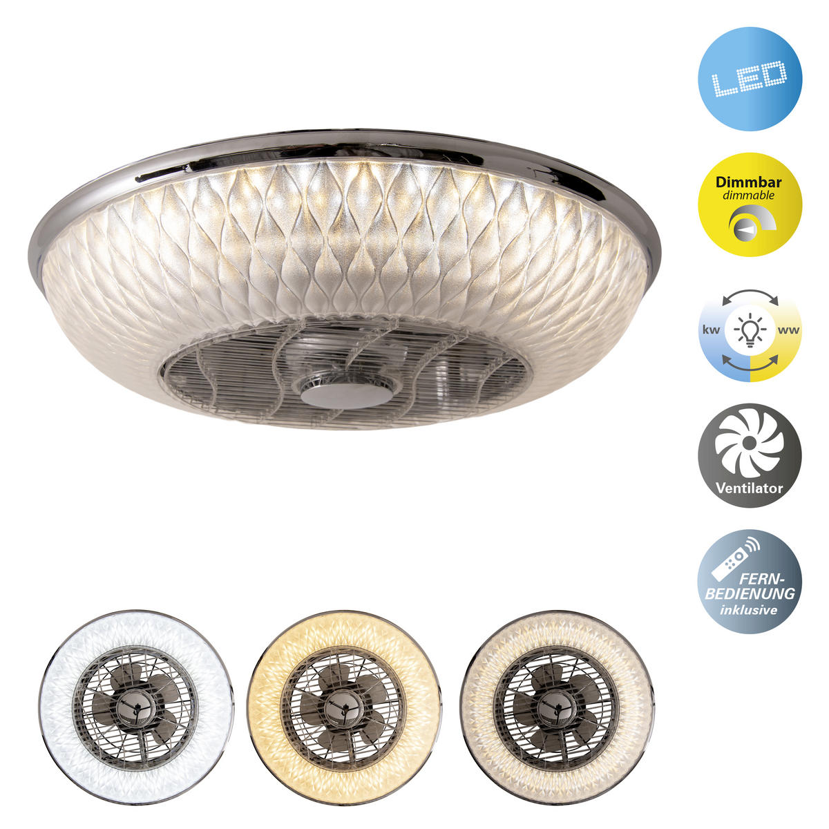 DECKENVENTILATOR 55/20 cm   - Design (55/20cm) - Näve