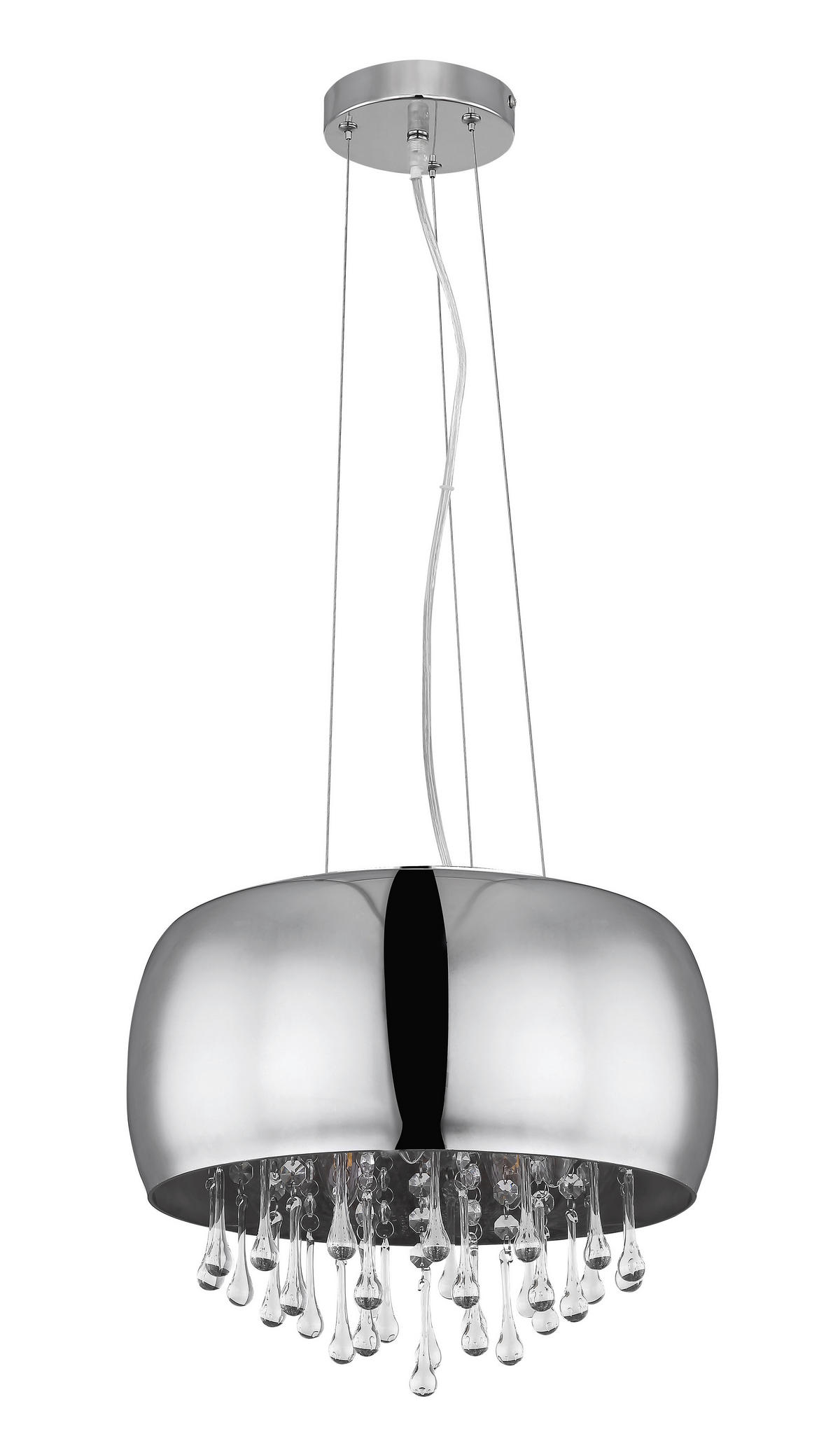 VISEČA SVETILKA        35/120 cm      E14 - barve kroma/prozorno, Basics, kovina/steklo (35/120cm) - Globo