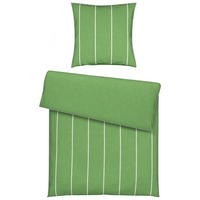 WENDEBETTWÄSCHE Crest Renforcé 135/200 cm  - Grün, Textil (135/200cm) - Novel