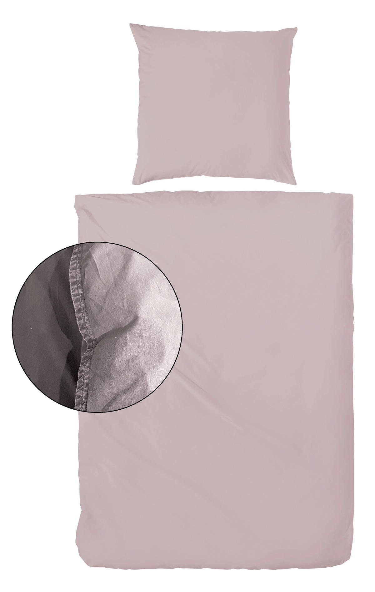 POVLEČENÍ, renforcé, starorůžová, 135/200 cm - starorůžová, Basics, textil (135/200cm)