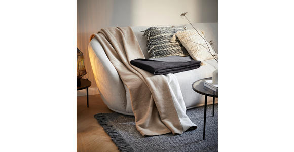 WOHNDECKE DE VELA 150/200 cm - Gelb/Braun, Basics, Textil (150/200cm) - Novel