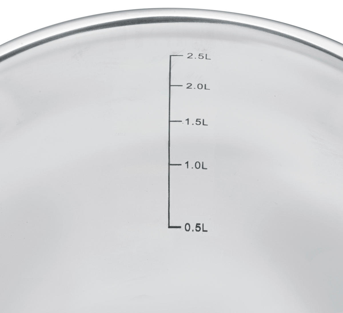 SCHÜSSEL DELUXE   - Transparent/Silberfarben, Basics, Kunststoff/Metall (20/13cm) - KÜCHENPROFI