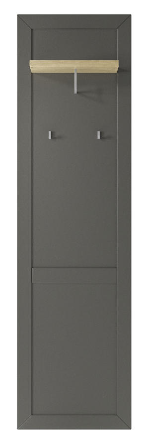 GARDEROBENPANEEL  in 55/192/26,6 cm  - Eichefarben/Graphitfarben, Basics, Holzwerkstoff (55/192/26,6cm) - SetOne by Musterring