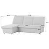ECKSOFA Looks VIII Ecru Webstoff  - Ecru/Schwarz, Design, Kunststoff/Textil (168/214cm) - LOOKS by W.Joop