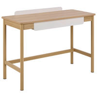 SCHREIBTISCH 110/50/75 cm Weiß, Eichefarben  - Eichefarben/Weiß, MODERN, Holzwerkstoff/Metall (110/50/75cm) - MID.YOU
