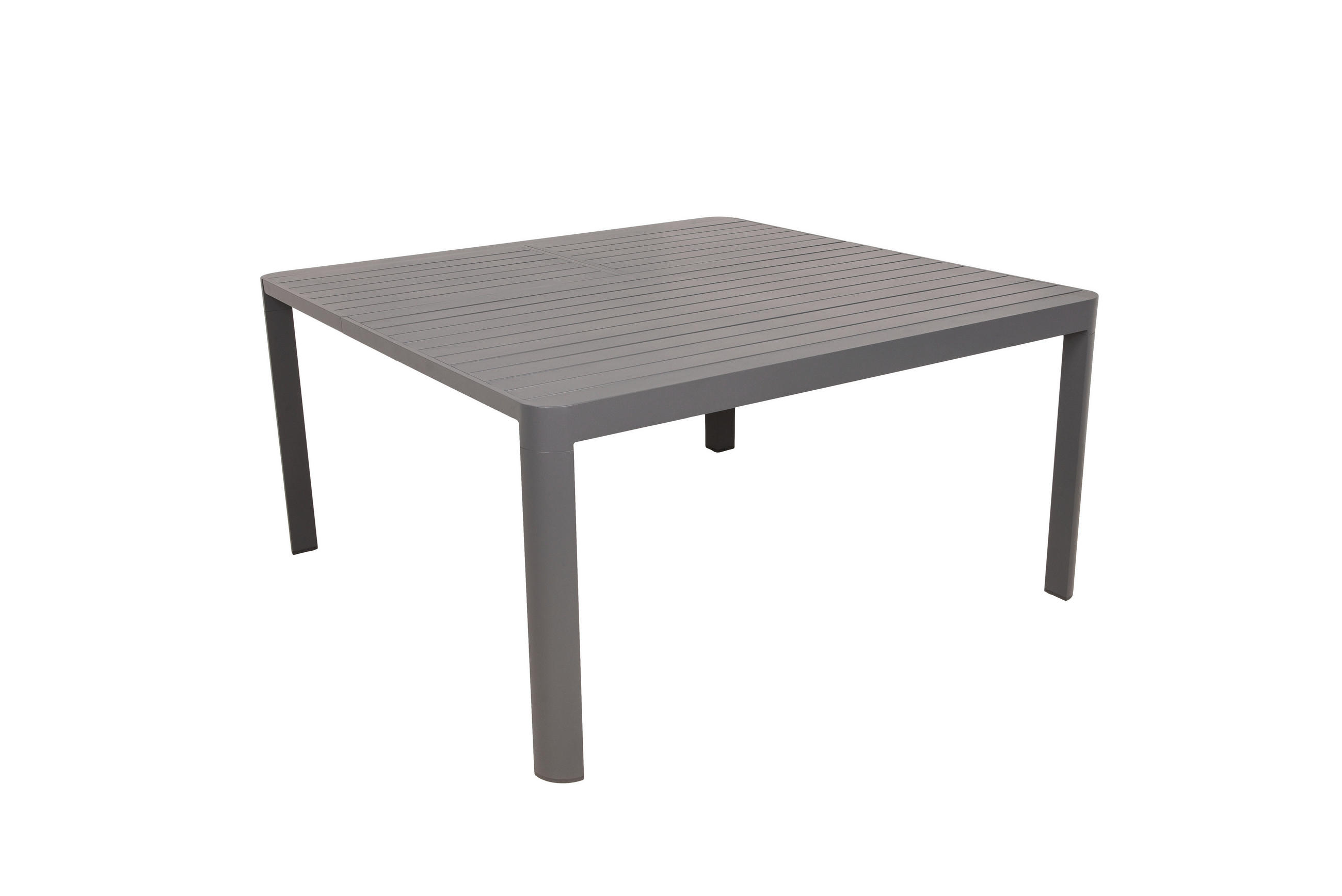 GARTENTISCH 149/97/75 cm Metall, Kunststoff quadratisch  - Anthrazit/Schwarz, Basics, Kunststoff/Metall (149/97/75cm) - Gardenson