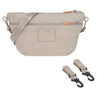 SCHULTERTASCHE  - Beige, Basics, Textil (36/13/19cm) - Lässig