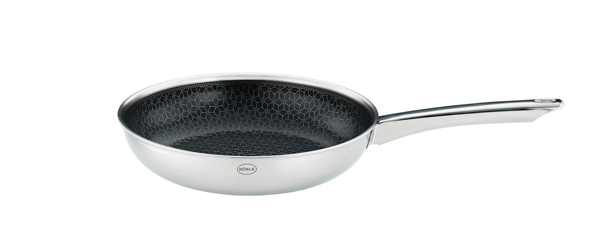 BRATPFANNE CHARM Keramikbeschichtung 24 cm  - Edelstahlfarben, Basics, Metall (24cm) - Rösle
