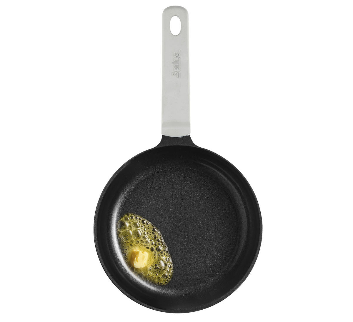 BRATPFANNE PURE Keramikbeschichtung  - Hellgrau, Basics, Kunststoff/Metall (16/3,1cm) - Spring