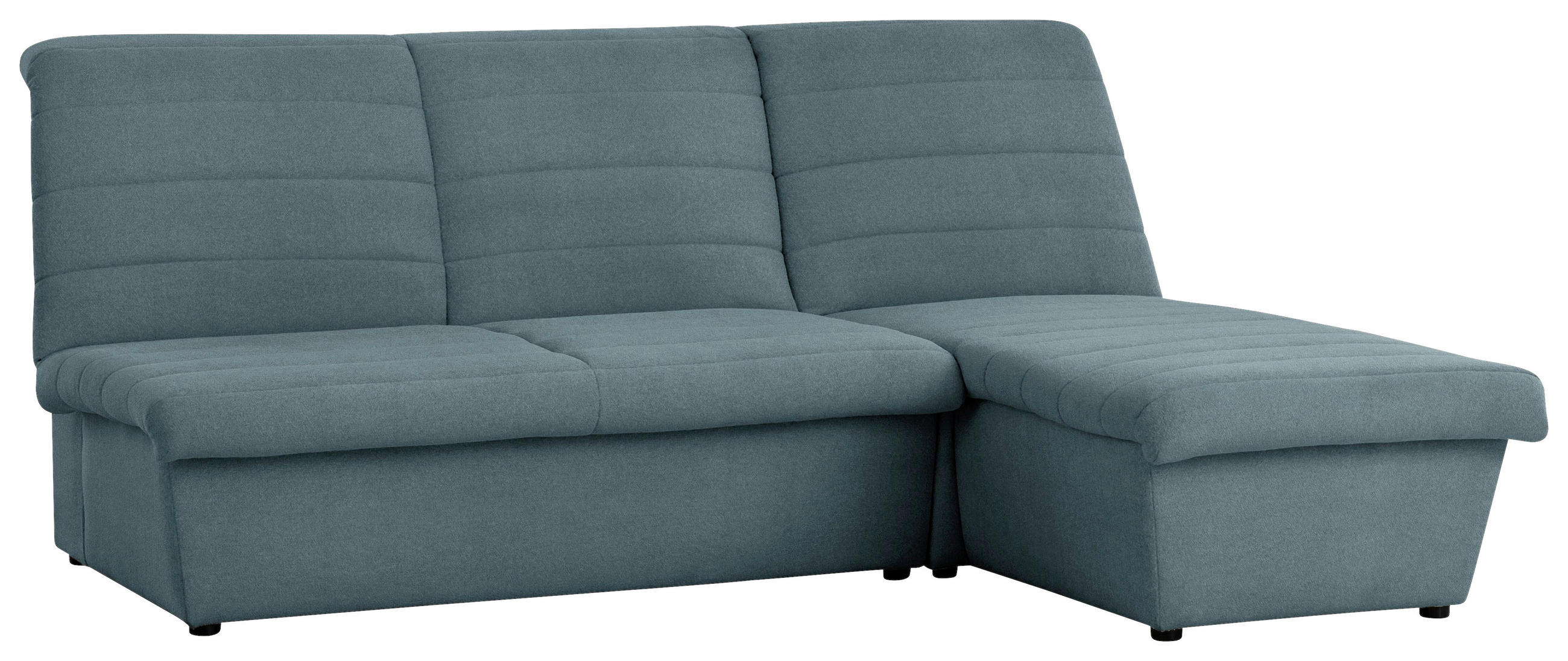 ECKSOFA Looks VIII Petrol Webstoff  - Petrol/Schwarz, Design, Kunststoff/Textil (214/168cm) - LOOKS by W.Joop