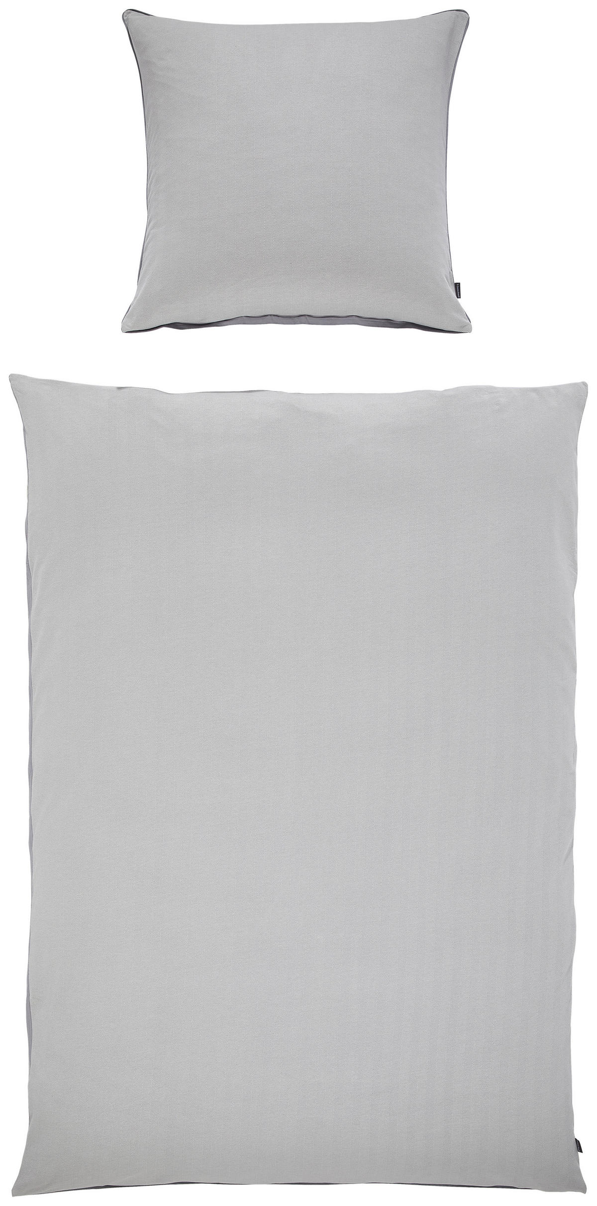 WENDEBETTWÄSCHE 2-teilig 135/200 cm  - Anthrazit, Textil (135/200cm) - Dieter Knoll