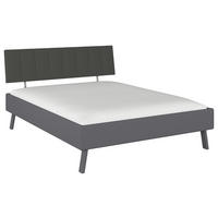 BETT 160/200 cm,  in Grau,  - Grau, Design, Textil/Metall (160/200cm) - Carryhome