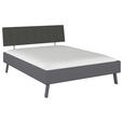 BETT 160/200 cm  in Grau  - Grau, Design, Holzwerkstoff/Textil (160/200cm) - Carryhome
