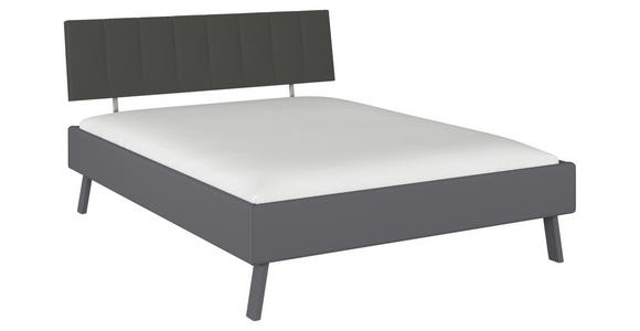 BETT 160/200 cm  in Grau  - Grau, Design, Holzwerkstoff/Textil (160/200cm) - Carryhome