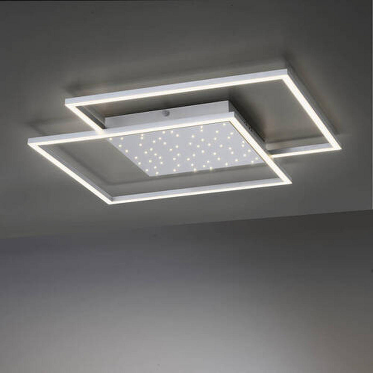 LED-DECKENLEUCHTE 67/67/5 cm   - Grau, Design, Metall (67/67/5cm) - Paul Neuhaus