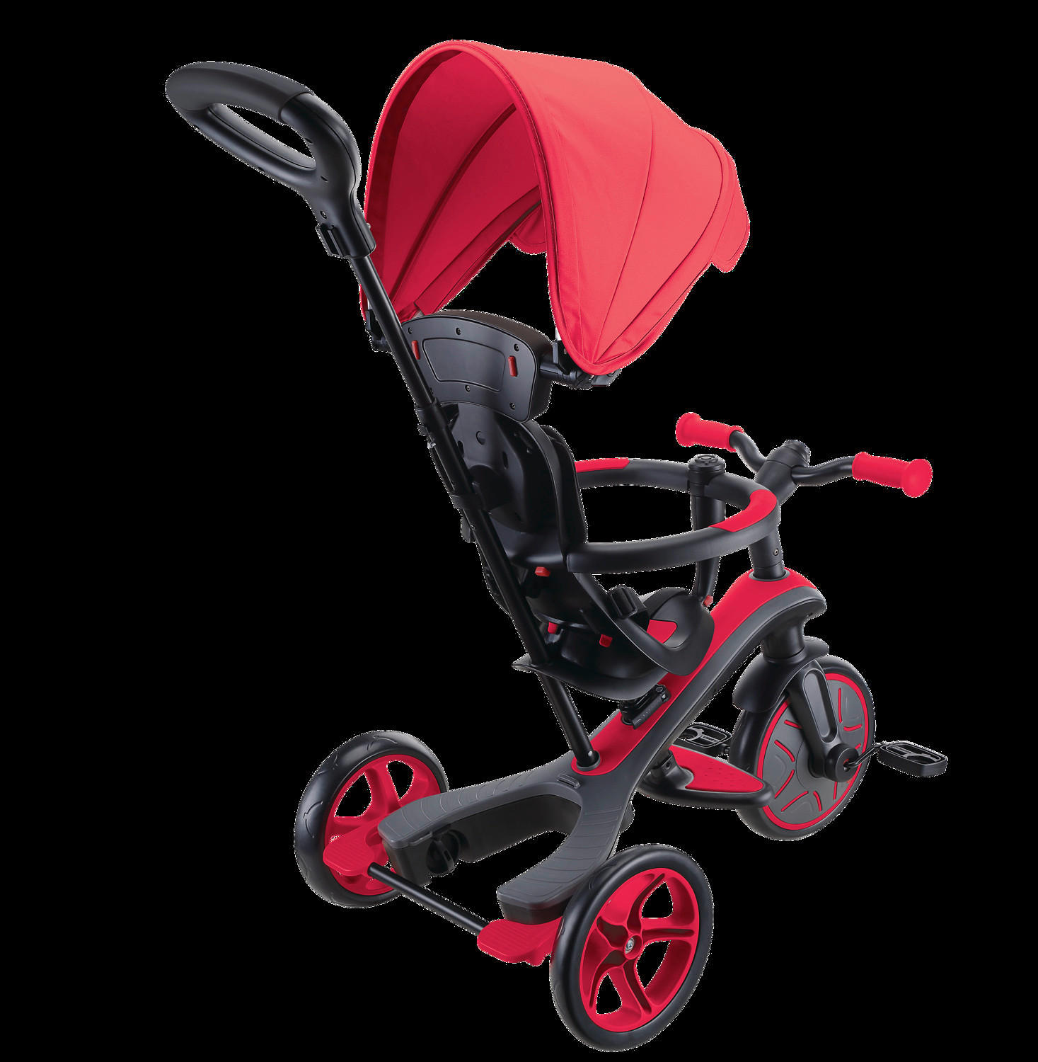 DREIRAD EXPLORER TRIKE 4in1  - Rot, Basics, Kunststoff (95/47/97,5cm) - GLOBBER