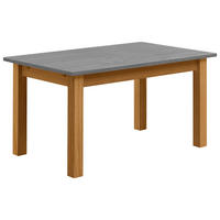 ESSTISCH 120/78/78 cm Echtholz  Holz in verschiedenen Größen erhältlich rechteckig Laugenfarbig, Grau  - Laugenfarbig/Grau, ROMANTIK / LANDHAUS, Holz (120/78/78cm) - Boxxx