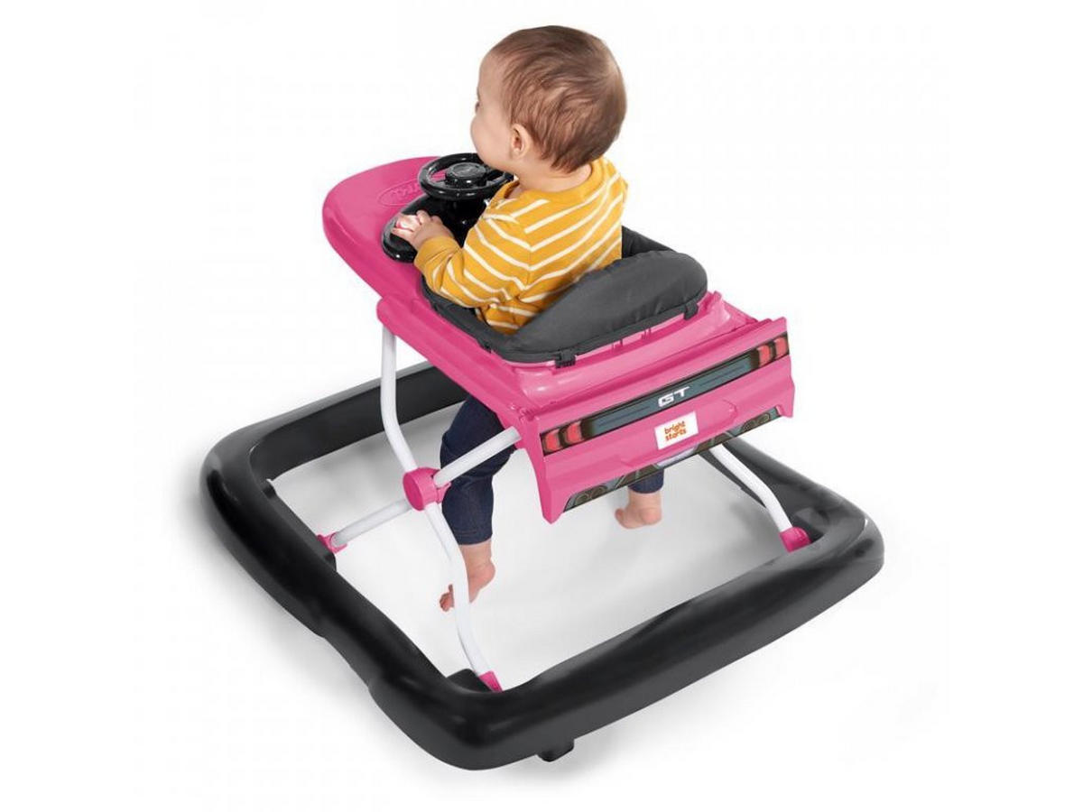 LAUFLERNWAGEN - Pink/Schwarz, Basics, Kunststoff/Textil (72,4/63,5/50cm)