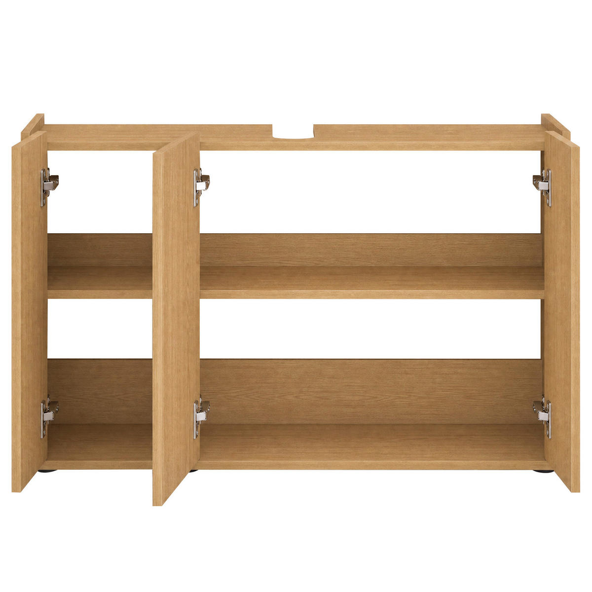 WASCHBECKENUNTERSCHRANK 98/62/35 cm  - Eichefarben/Schwarz, Trend, Holzwerkstoff/Kunststoff (98/62/35cm) - MID.YOU