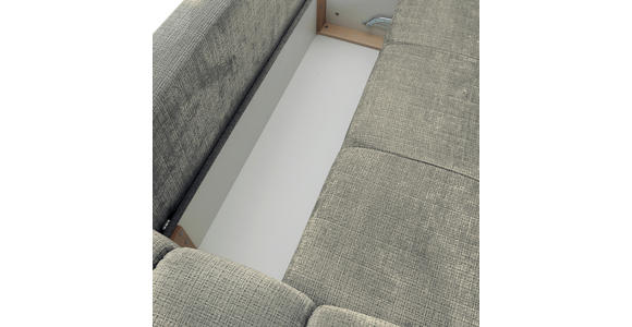 ECKSOFA  in Chenille Dunkelgrau  - Dunkelgrau/Schwarz, KONVENTIONELL, Kunststoff/Textil (283/180cm) - Carryhome