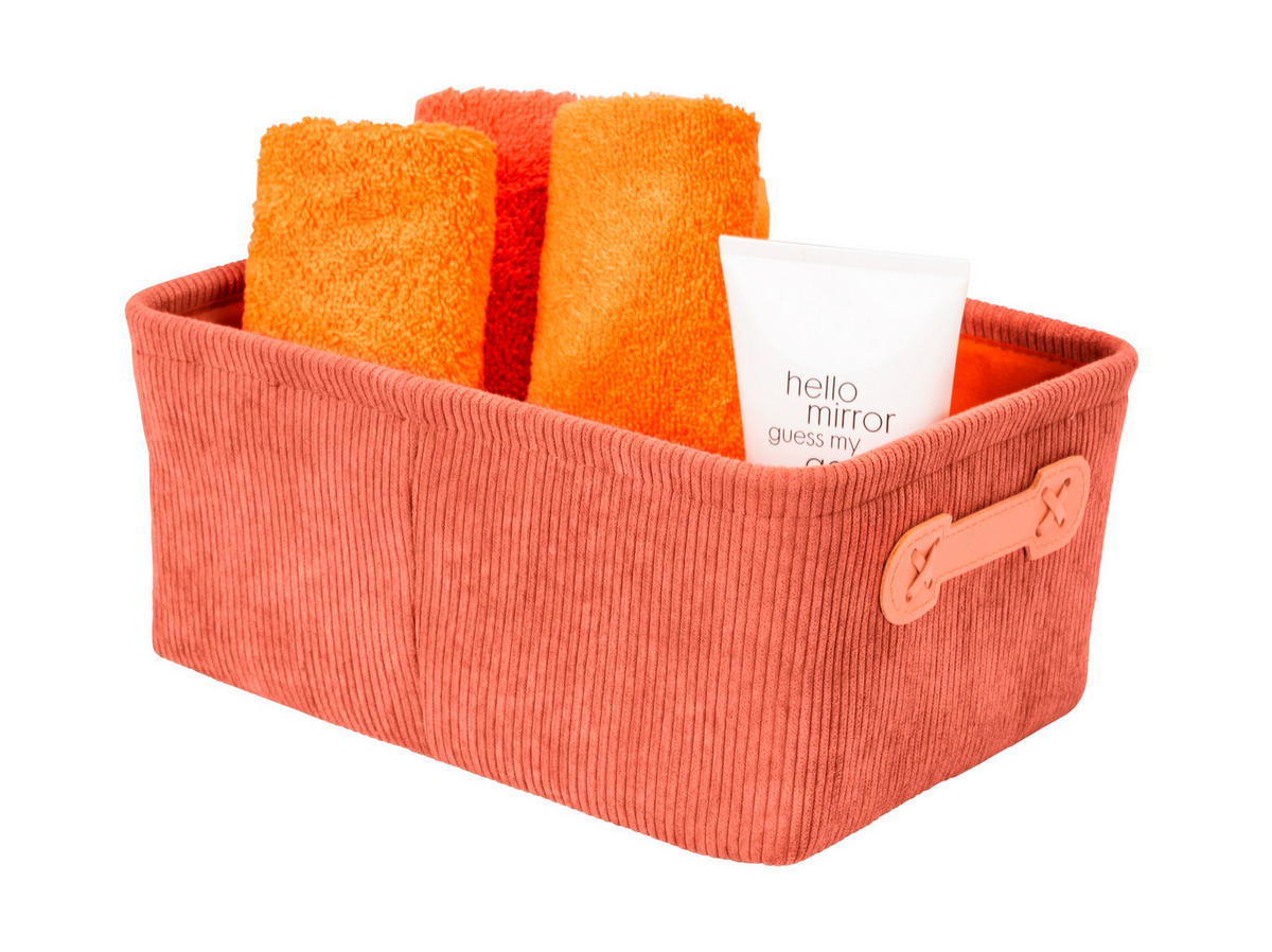 AUFBEWAHRUNGSKÖRBCHEN     - Altrosa, Basics, Textil (27,6/12/20cm) - Wenko