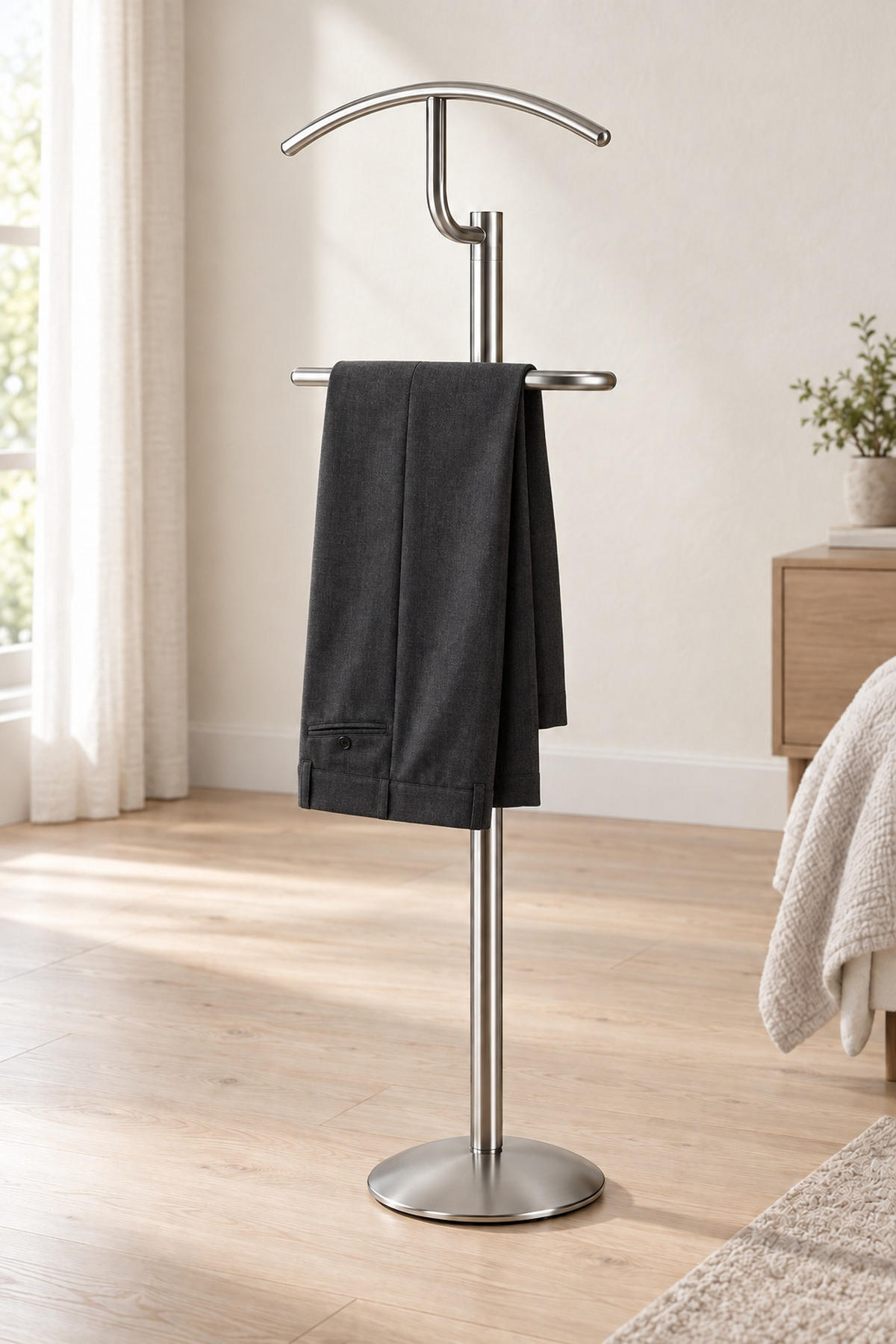 HERRENDIENER Edelstahlfarben  - Edelstahlfarben, Design, Metall (40/120/28cm) - Boxxx
