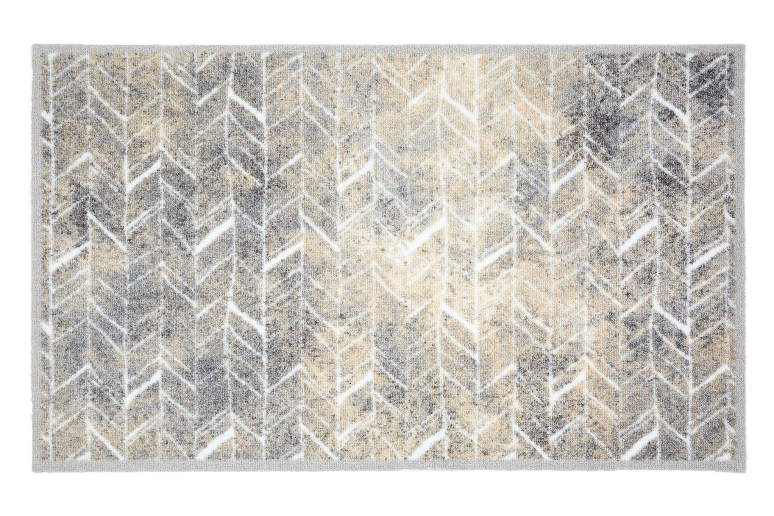 FUßMATTE 66/110 cm Miabella  - Beige/Grau, Design, Textil (66/110cm) - Esposa