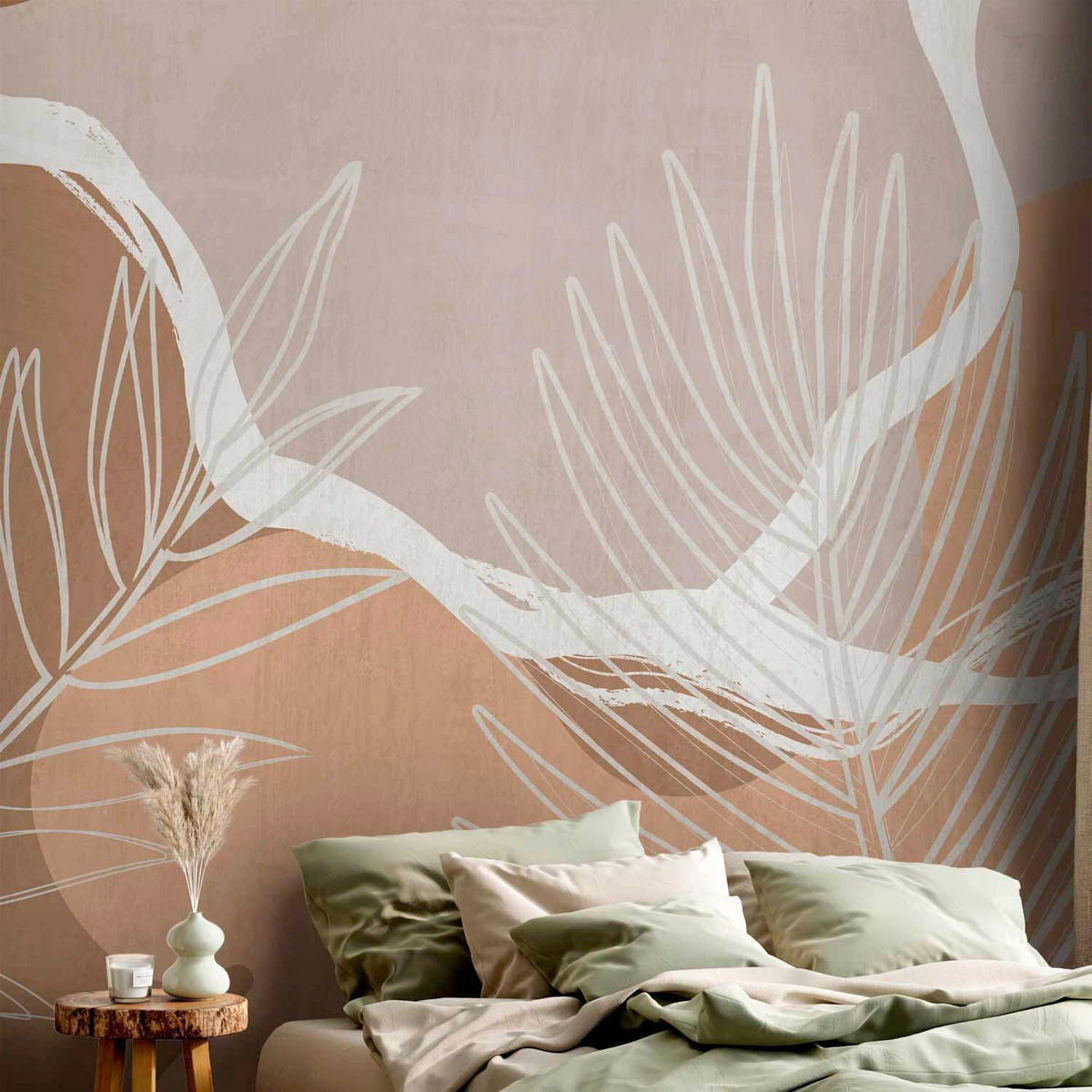 FOTOTAPETE  - Cognac/Beige, LIFESTYLE, Textil (450/315cm) - artgeist