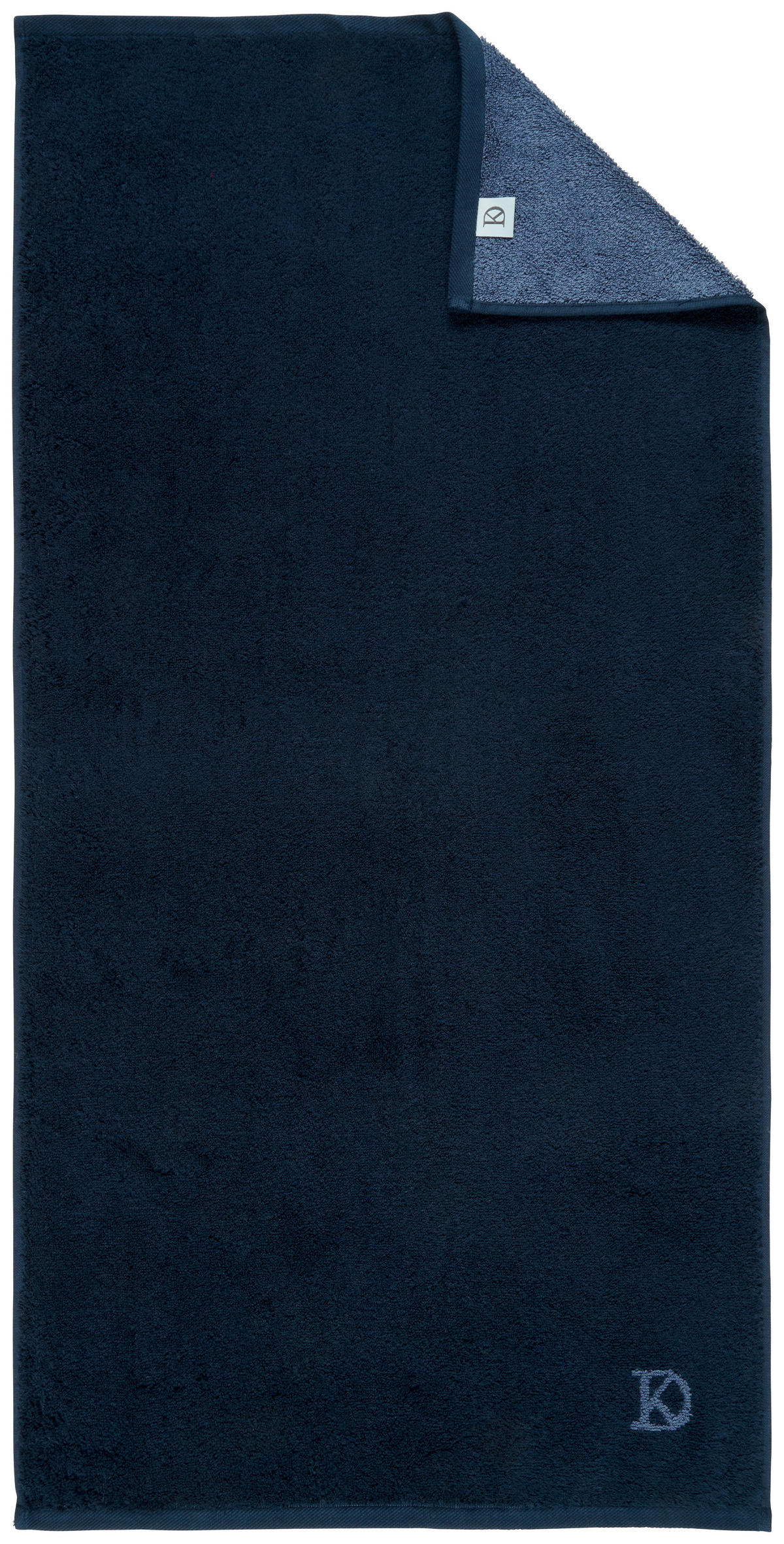 GÄSTETUCH Basic Blau, Grau 2-teilig 30/50 cm  - Blau/Grau, Design, Textil (30/50cm) - Dieter Knoll