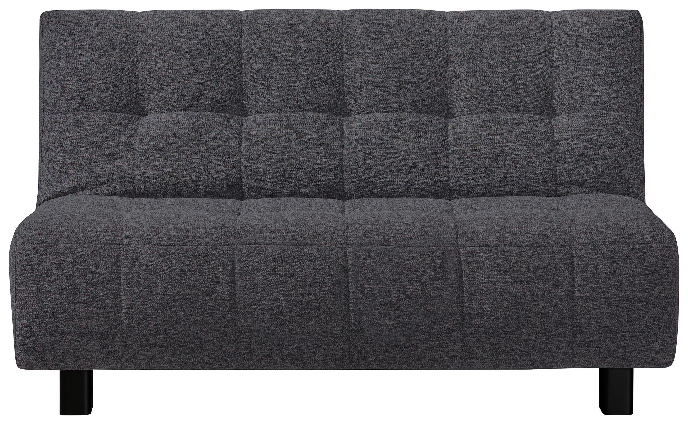 SCHLAFSOFA in Textil Grau  - Schwarz/Grau, Design, Textil/Metall (145/92/102cm) - Novel