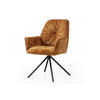ARMLEHNSTUHL  in Samt, Velours  - Goldfarben/Schwarz, MODERN, Textil/Metall (61/90/59cm) - Livetastic