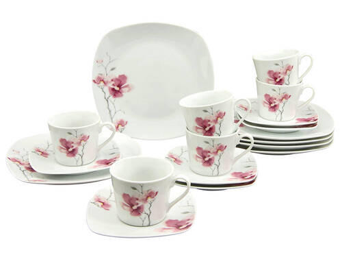 KAFFESERVIS 18 delar  - vit, Trend, keramik - Creatable